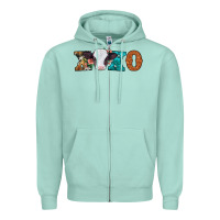 Xoxo Valentines Day Baby Cow Zipper Hoodie | Teevron