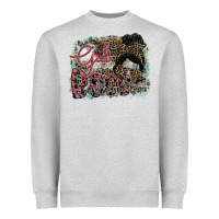 Heather Grey girl boss Heavyweight Sweatshirt - SublimationCraftShop