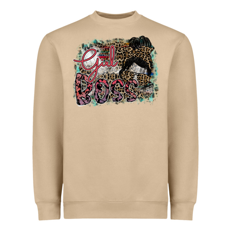Girl Boss Heavyweight Sweatshirt by SublimationCraftShop | Teevron