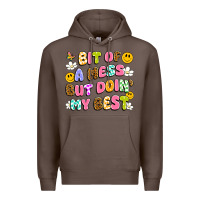 Coffee bit of a mess but doin' my best Premium Hoodie - Artiststas