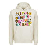 Oatmeal Heather bit of a mess but doin' my best Premium Hoodie - Artiststas