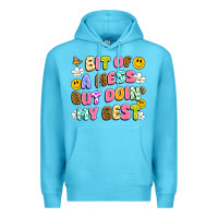 Ocean Blue bit of a mess but doin' my best Premium Hoodie - Artiststas