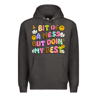 Smoke bit of a mess but doin' my best Premium Hoodie - Artiststas