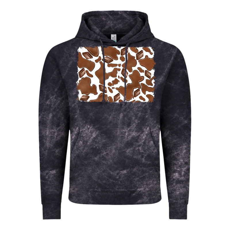 Distressed Chocolate Milkshake Cowhide Vintage Hoodie by RanaPortraitStore | Teevron