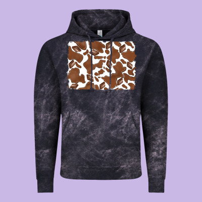 Distressed Chocolate Milkshake Cowhide Vintage Hoodie Designed By Ranaportraitstore