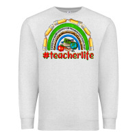Oatmeal Heather teacher life Premium Sweatshirt - NancyCooperArtShop