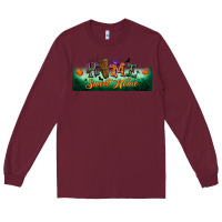 Burgundy home sweet home libbey glass Long Sleeve Tee - BundleAndBundleShop