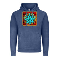 Vintage Denim gemstone cactus christmas coaster Vintage Hoodie - JahusDesignShop