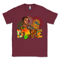 Burgundy dope juneteenth Classic Tee - AdoDesignShop