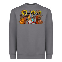 Storm Welcome Fall Pumpkin Heavyweight Sweatshirt - CowhideDigitalArt