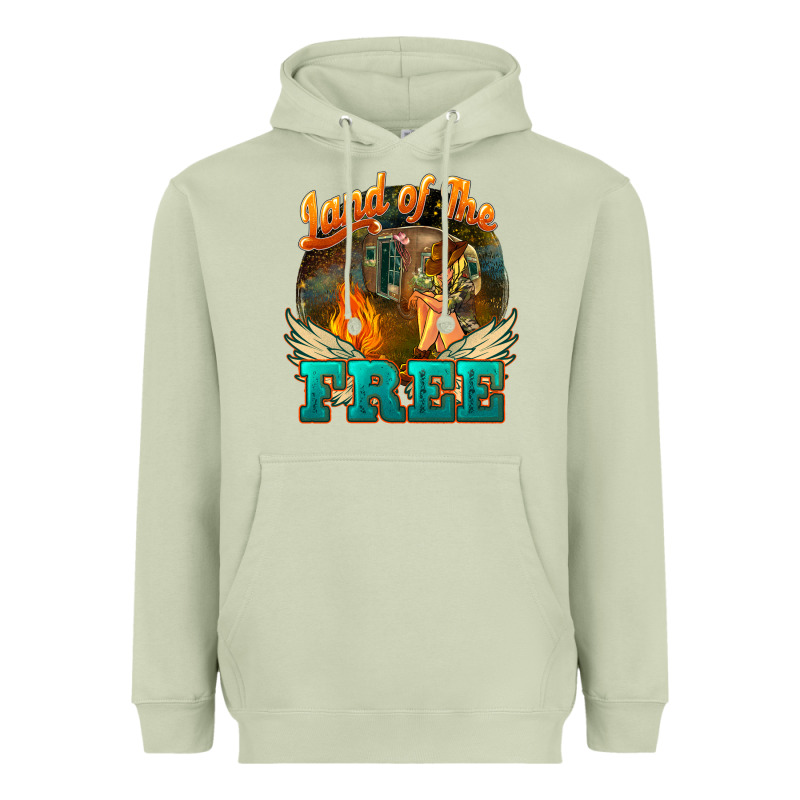 Land Of The Free Heavyweight Hoodie by NancyCooperArtShop | Teevron
