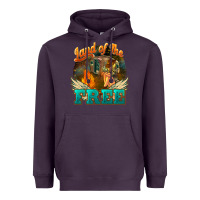 Plum land of the free Heavyweight Hoodie - NancyCooperArtShop