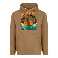 Toasted Coconut land of the free Heavyweight Hoodie - NancyCooperArtShop