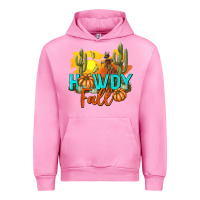 Fuchsia Pink Howdy Fall Urban Hoodie - texasbilliewilder