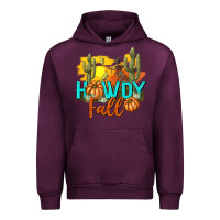 Mauve Wine Howdy Fall Urban Hoodie - texasbilliewilder