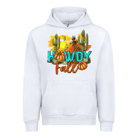 White Howdy Fall Urban Hoodie - texasbilliewilder