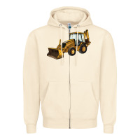 Sandshell Backhoe Loader Truck Zipper Hoodie - LillyAllenDesigns