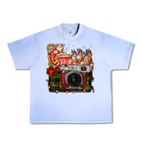Grape Ice Christmas Santa Vintage Camera Urban Heavy Tee - FaDigitalArtStudio