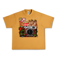 Peanut Butter Christmas Santa Vintage Camera Urban Heavy Tee - FaDigitalArtStudio