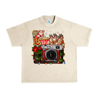 Sandshell Christmas Santa Vintage Camera Urban Heavy Tee - FaDigitalArtStudio
