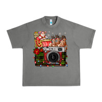 Tornado Christmas Santa Vintage Camera Urban Heavy Tee - FaDigitalArtStudio