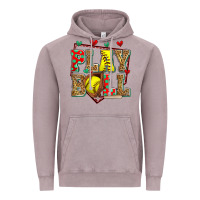 Vintage Zinc play ball softball Vintage Hoodie - Zillion Design Studio