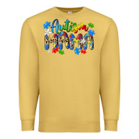 Antique Gold autism mama Premium Sweatshirt - MaliasSmallBusiness