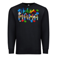 Black autism mama Premium Sweatshirt - MaliasSmallBusiness