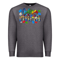 Charcoal Heather autism mama Premium Sweatshirt - MaliasSmallBusiness