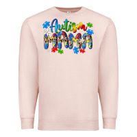 Pale Pink autism mama Premium Sweatshirt - MaliasSmallBusiness