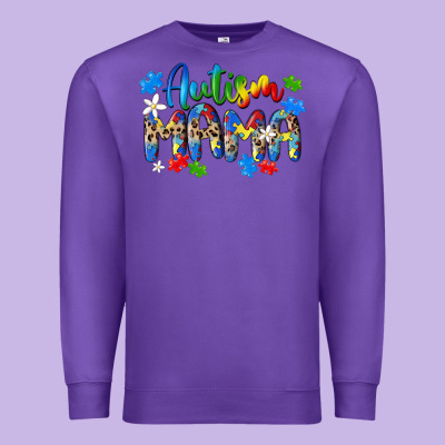 Autism Mama Premium Sweatshirt Designed By Maliassmallbusiness