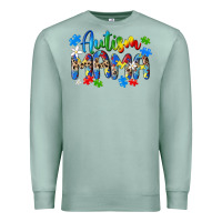 Seafoam autism mama Premium Sweatshirt - MaliasSmallBusiness