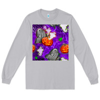 Moon Dust tombstone and ghosts seamless paternal Long Sleeve Tee - BundleAndBundleShop
