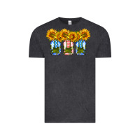 Vintage Black american sunflower mason jar Vintage Tee - HRA Design Shop