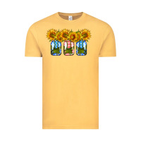 Vintage Mustard american sunflower mason jar Vintage Tee - HRA Design Shop