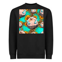 Black hedgehog western seamless pattern Heavyweight Sweatshirt - HRA Design Shop
