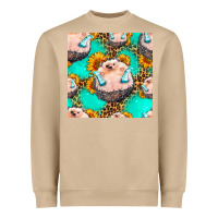 Mushroom hedgehog western seamless pattern Heavyweight Sweatshirt - HRA Design Shop