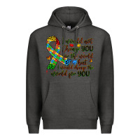 Charcoal Heather autism awareness Premium Hoodie - Artiststas