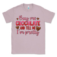 Lilac buy me chocolate and tell me i'm pretty Classic Tee - JahusDesignShop