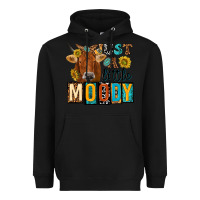 Black just a little moody with cow Heavyweight Hoodie - NancyCooperArtShop