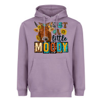Lavender just a little moody with cow Heavyweight Hoodie - NancyCooperArtShop