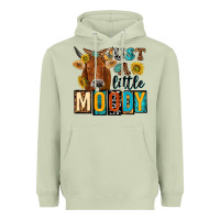 Matcha just a little moody with cow Heavyweight Hoodie - NancyCooperArtShop