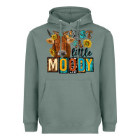 Sage just a little moody with cow Heavyweight Hoodie - NancyCooperArtShop