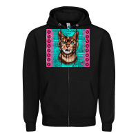 Black Western Bengal Cat Zipper Hoodie - LillyAllenDesigns