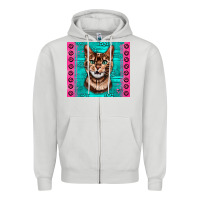 Dove Grey Western Bengal Cat Zipper Hoodie - LillyAllenDesigns