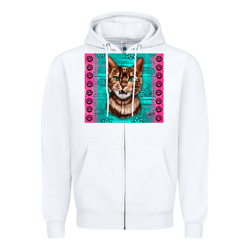 Western Bengal Cat Zipper Hoodie by LillyAllenDesigns | Teevron