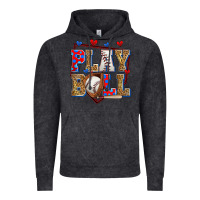 Vintage Black play ball baseball Vintage Hoodie - Zillion Design Studio