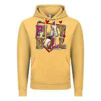 Vintage Mustard play ball baseball Vintage Hoodie - Zillion Design Studio