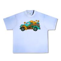 Grape Ice farm truck with sunflower Urban Heavy Tee - HRA Design Shop