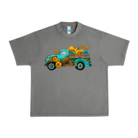Tornado farm truck with sunflower Urban Heavy Tee - HRA Design Shop